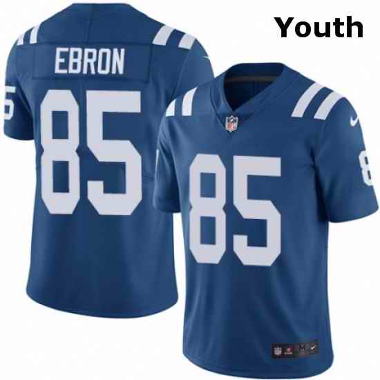 Youth Nike Indianapolis Colts 85 Eric Ebron Royal Blue Team Color Vapor Untouchable Elite Player NFL Jersey